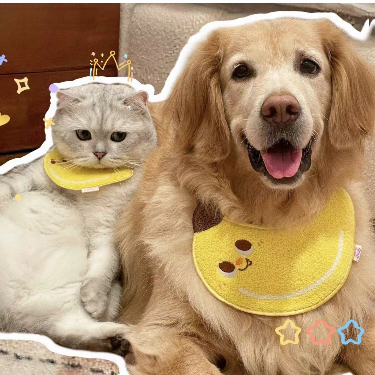 Cute Banana Towel Pet Bibs