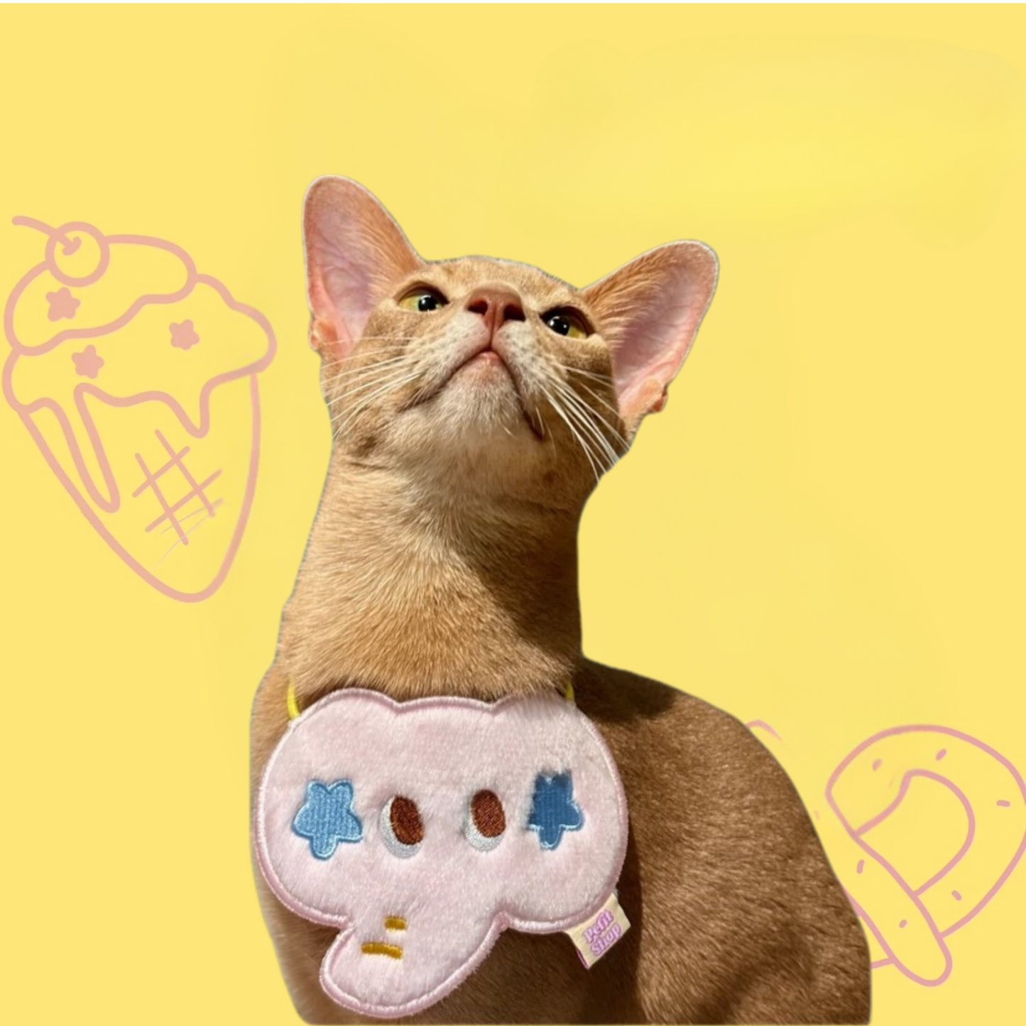 Cute Elephant Plush Pet Bib