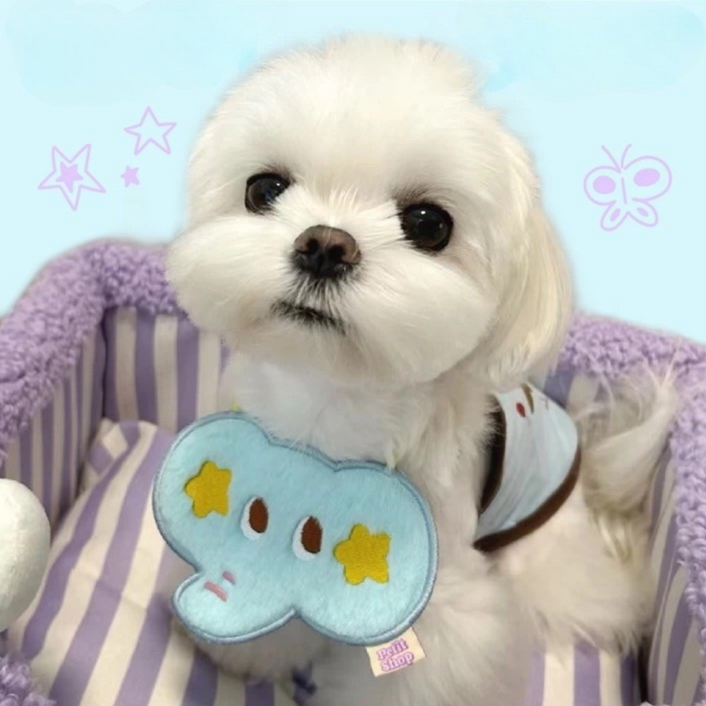 Cute Elephant Plush Pet Bib