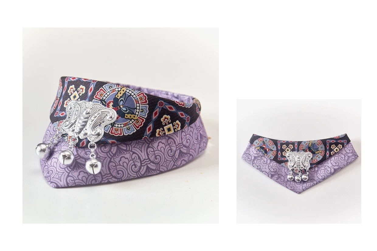 Chinese Ethnic Style Pet Triangle Bibs