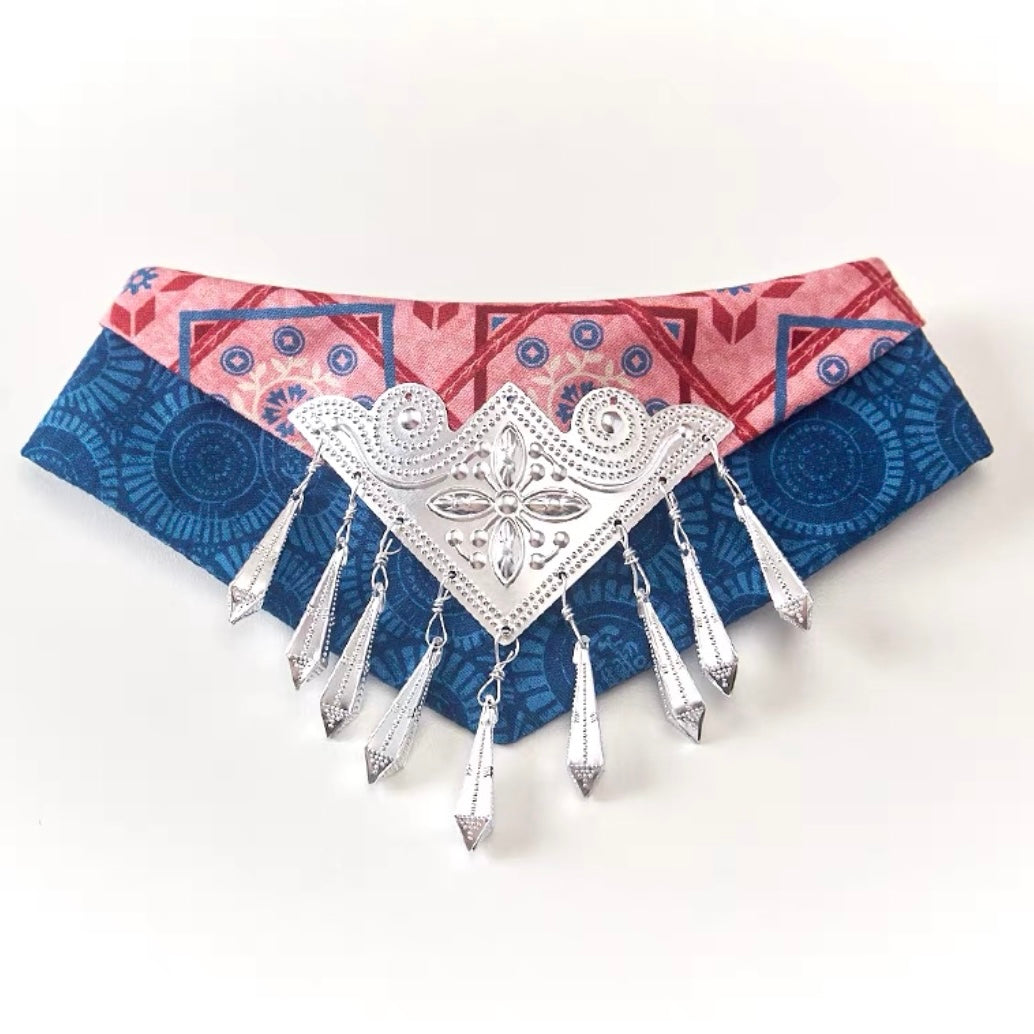 Chinese Ethnic Style Pet Triangle Bibs