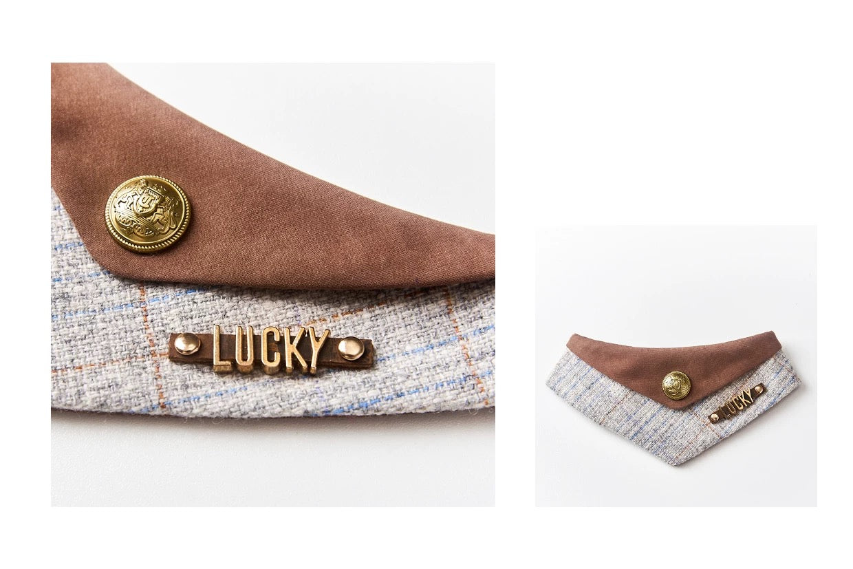 British Style Wool Pet Bibs
