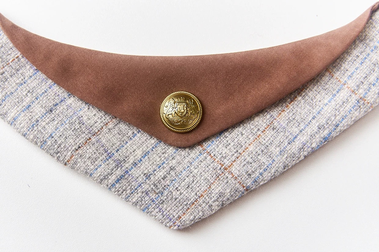 British Style Wool Pet Bibs