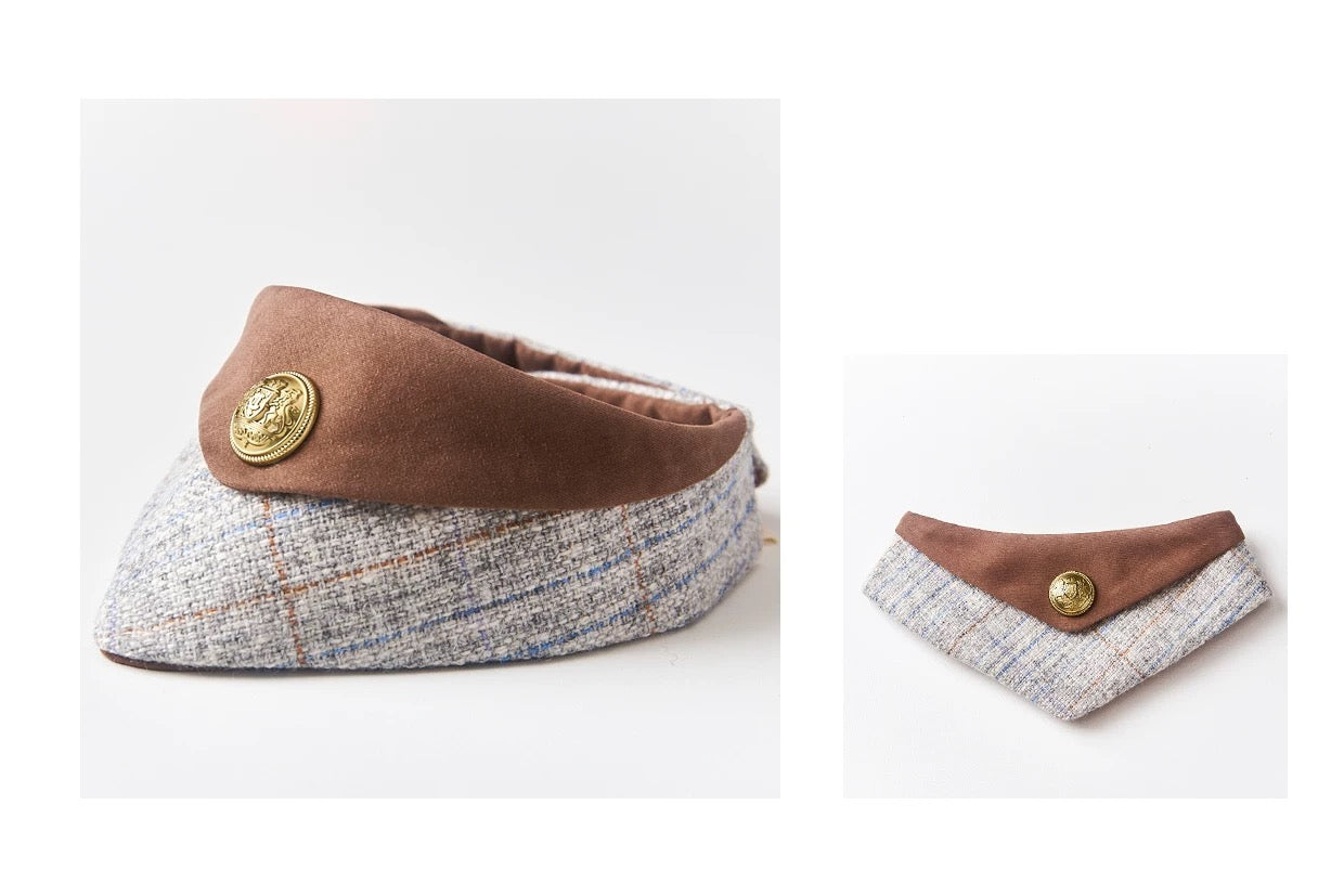 British Style Wool Pet Bibs
