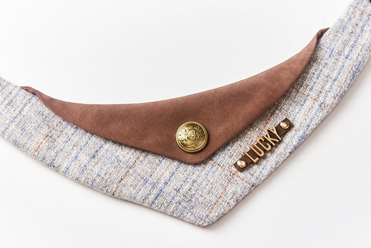British Style Wool Pet Bibs