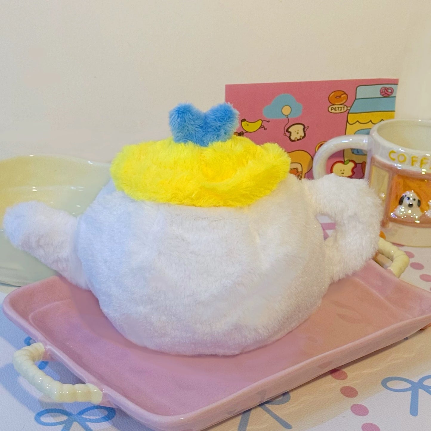 Love Teapot Cute Plush Pet Headgear
