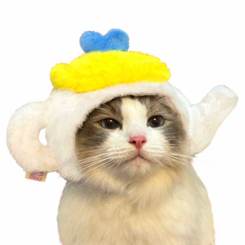 Love Teapot Cute Plush Pet Headgear