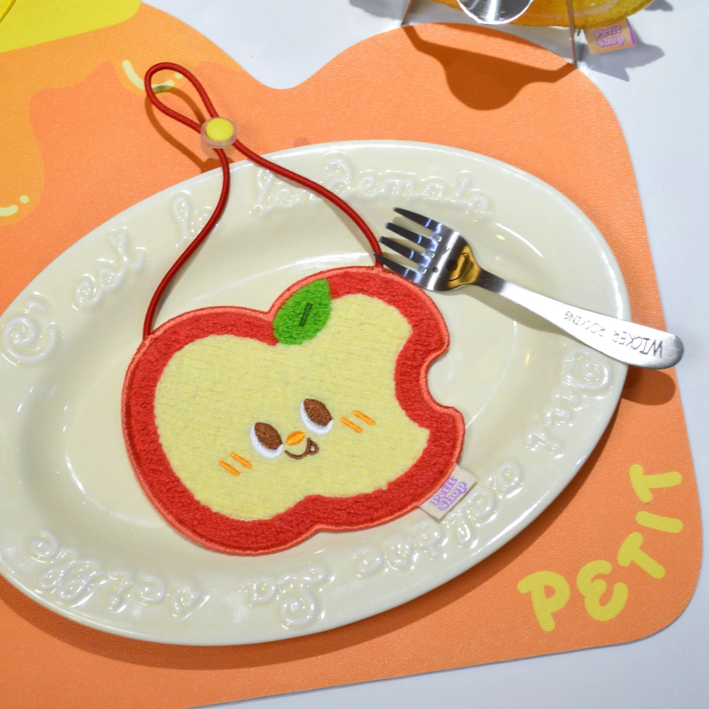 Cute Apple Soft Pet Bibs